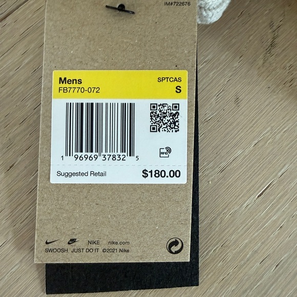 Nike Life Men's Cream Cable Knit Turtleneck Sweater Size Small - FB7770-072 - Picture 9 of 12